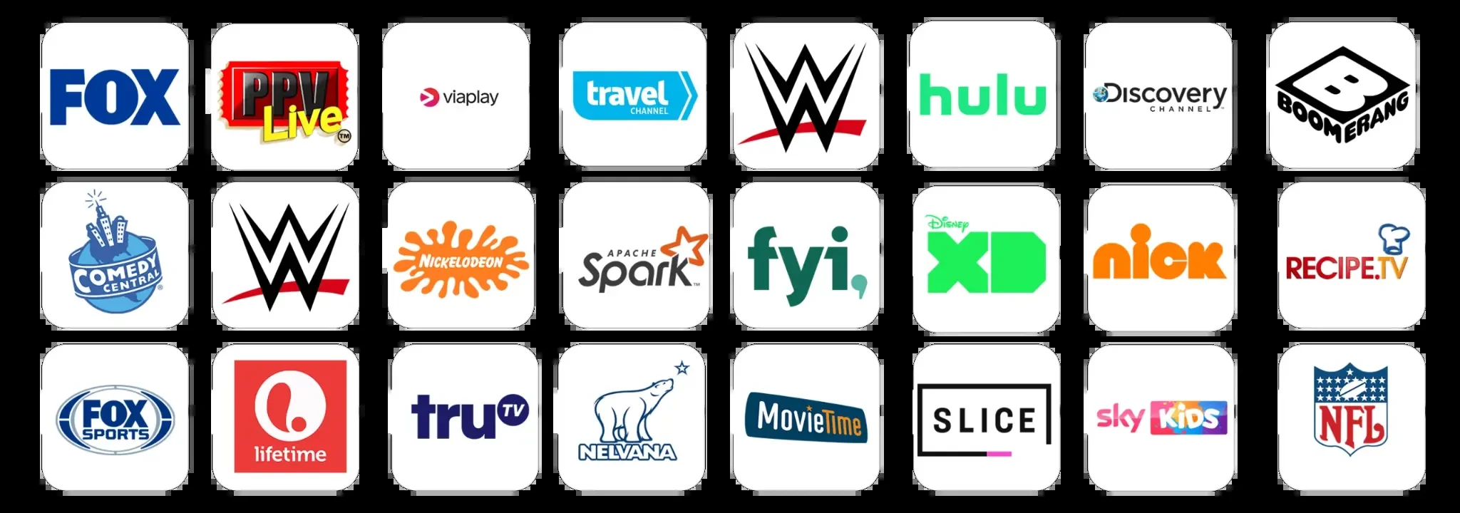 International entertainment channels